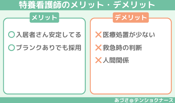 特養看護師のメリットデメリット